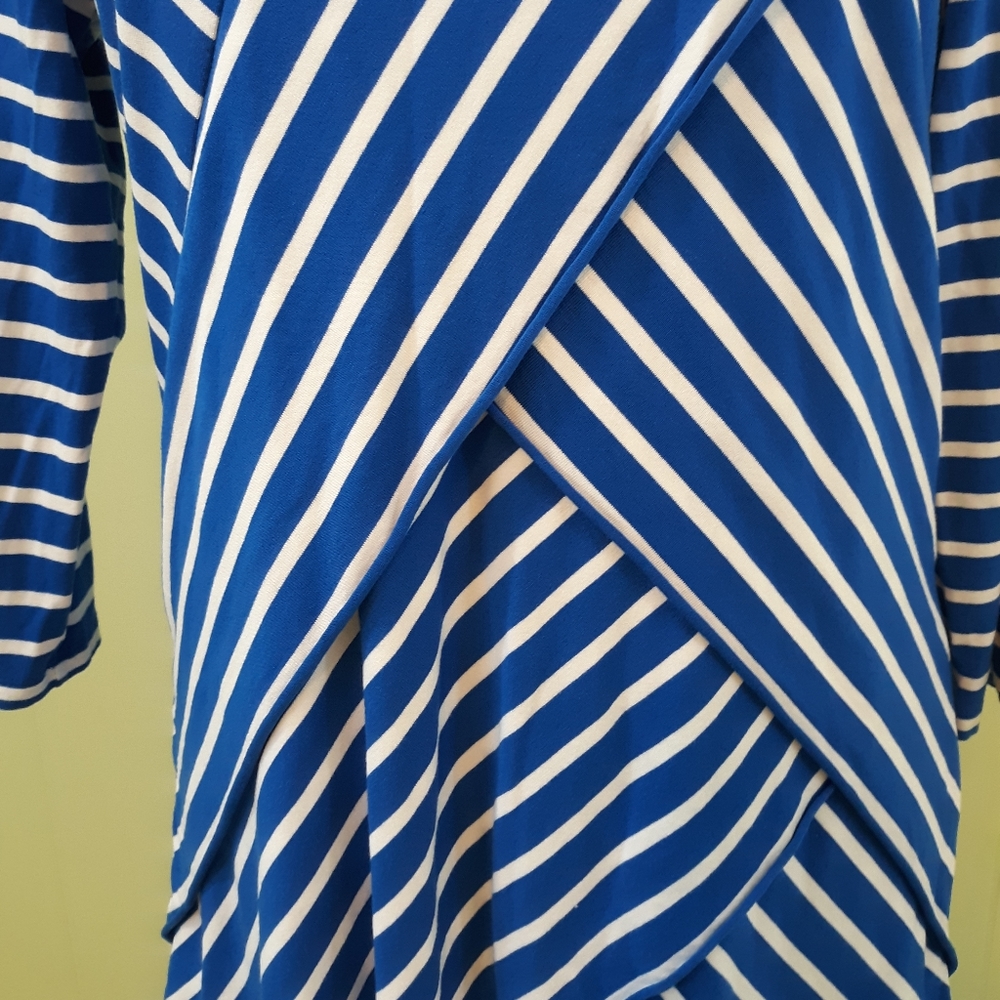 Chico's draped tunic top blouse sz 0 4 *J - Picture 4 of 6
